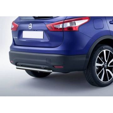 Защита заднего бампера 57 мм Rival для Nissan Qashqai 2014-