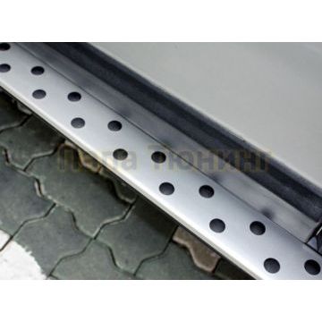 Пороги алюминиевые BMW Style OEM Tuning для Kia Sorento 2009-2020