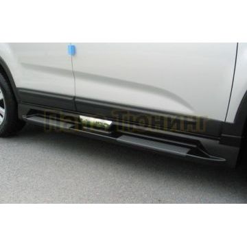 Пороги алюминиевые ОЕМ Style OEM Tuning для Kia Sorento 2009-2020