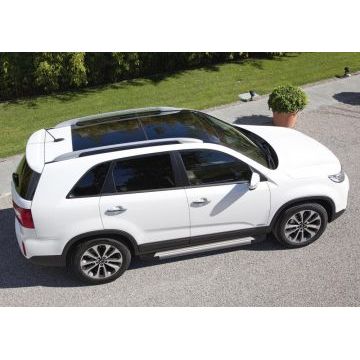 Пороги алюминиевые Rival Start для Kia Sorento 2012-2020