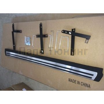 Пороги алюминиевые OEM Tuning для Volkswagen Tiguan 2007-2016