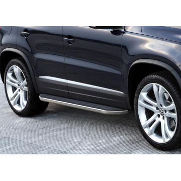 Пороги алюминиевые Rival Premium для Volkswagen Tiguan 2007-2016
