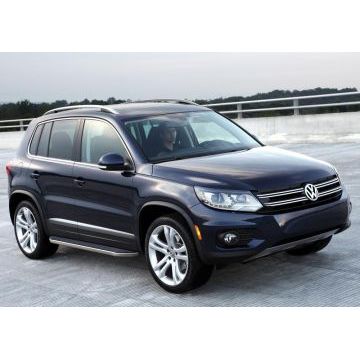 Пороги алюминиевые Rival Premium для Volkswagen Tiguan 2007-2016