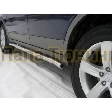 Пороги труба 60 мм ТСС для Hyundai ix55 2009-2013 Пороги труба 60 мм ТСС для Hyundai ix55 2009-2013