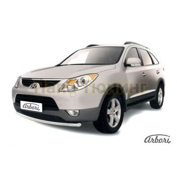 Защита переднего бампера 57 мм Slitkoff для Hyundai ix55 2009-2013 Защита переднего бампера 57 мм Slitkoff для Hyundai ix55 2009-2013
