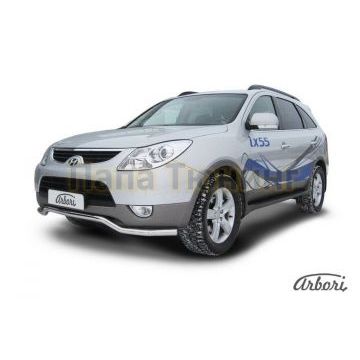 Защита передняя волна 57 мм Slitkoff для Hyundai ix55 2009-2013 Защита передняя волна 57 мм Slitkoff для Hyundai ix55 2009-2013