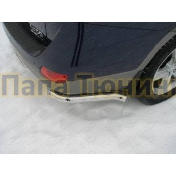 Защита заднего бампера уголки 60 мм ТСС для Hyundai ix55 2009-2013