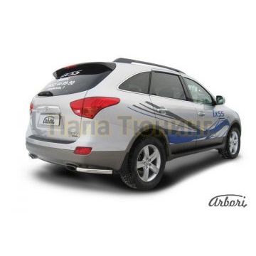 Защита задняя уголки 57 мм Slitkoff для Hyundai ix55 2009-2013 Защита задняя уголки 57 мм Slitkoff для Hyundai ix55 2009-2013