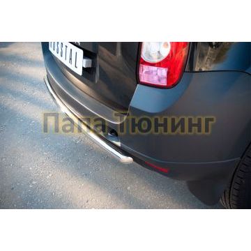 Защита заднего бампера d42 РусСталь для Renault Duster 2011-2015