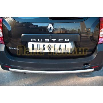 Защита заднего бампера d42 РусСталь для Renault Duster 2011-2015