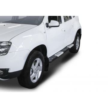 Пороги алюминиевые Rival для Nissan Terrano/Renault Duster 2011-