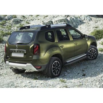 Пороги алюминиевые Rival Black-Premium для Nissan Terrano 2014-/Renault Duster 2011-/Renault Kaptur 2020-/Renault Arkana 2019-