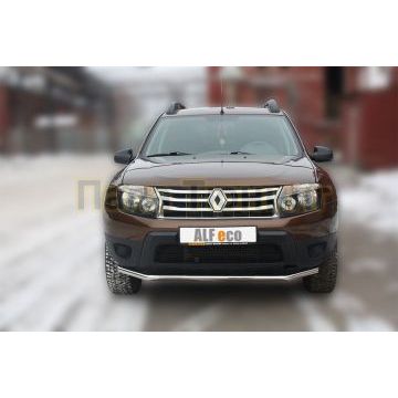 Защита переднего бампера 50 мм ALFeco для Renault Duster 2011-2015
