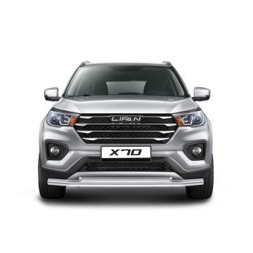 Защита передняя двойная 57-42 мм Rival для Lifan X70 2018-