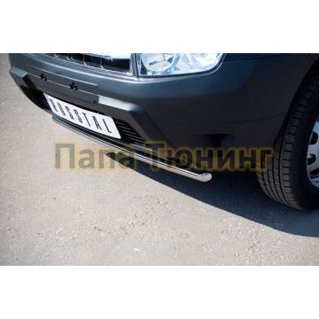 Защита переднего бампера d42 РусСталь для Renault Duster 2011-2015