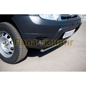 Защита переднего бампера d42 РусСталь для Renault Duster 2011-2015
