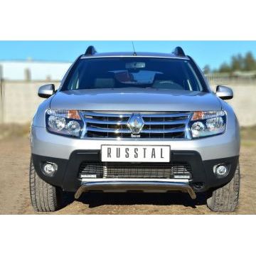 Защита переднего бампера волна d42 РусСталь для Renault Duster 2011-2015