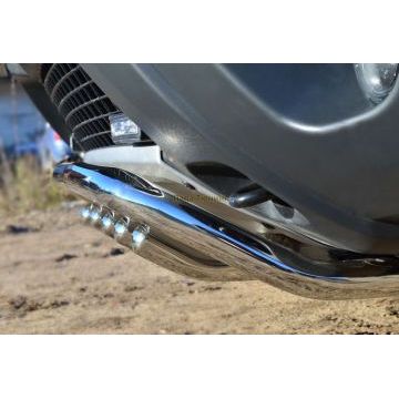 Защита переднего бампера с зубами d42 РусСталь для Renault Duster 2011-2015