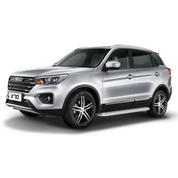 Пороги с площадкой нержавеющий лист 57 мм Rival для Lifan X70 2018-