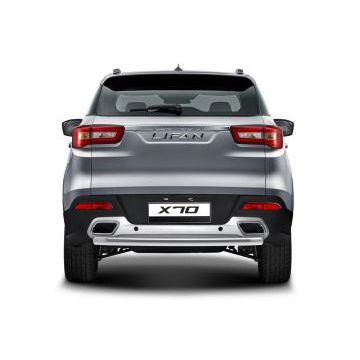 Защита заднего бампера длинная 57 мм Rival для Lifan X70 2018-