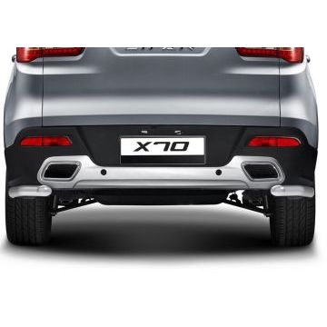 Защита задняя уголки 57 мм Rival для Lifan X70 2018-