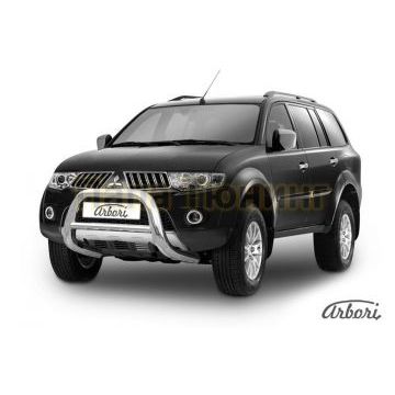 Кенгурин низкий 76 мм Slitkoff для Mitsubishi Pajero Sport 1998-2007 Кенгурин низкий 76 мм Slitkoff для Mitsubishi Pajero Sport 1998-2007