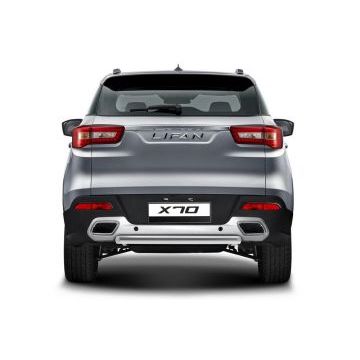 Защита заднего бампера короткая 57 мм Rival для Lifan X70 2018-