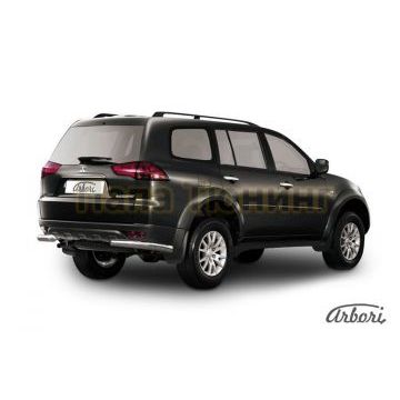 Защита задняя уголки 57 мм Slitkoff для Mitsubishi Pajero Sport 1998-2007 Защита задняя уголки 57 мм Slitkoff для Mitsubishi Pajero Sport 1998-2007