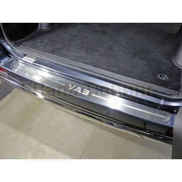 Накладка на задний бампер лист шлифованный надпись УАЗ ТСС для УАЗ Патриот 2015-2019 Накладка на задний бампер лист шлифованный надпись УАЗ ТСС для УАЗ Патриот 2015-2019