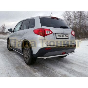 Защита заднего бампера длинная 42 мм ТСС для Suzuki Vitara 2015- Защита заднего бампера длинная 42 мм ТСС для Suzuki Vitara 2015-