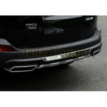 Декоративная накладка заднего бампера OEM Tuning для Toyota RAV4 2013-2015