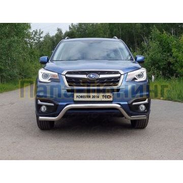 Защита передняя Кенгурятник 60 мм ТСС для Subaru Forester 2016-2018 Защита передняя Кенгурятник 60 мм ТСС для Subaru Forester 2016-2018