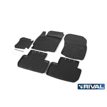 Коврики салона Rival полиуретан 5 штук для Mitsubishi Outlander 2012-