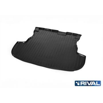 Коврик багажника Rival полиуретан на авто без органайзера для Mitsubishi Outlander 2012-
