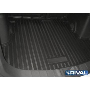 Коврик багажника Rival полиуретан на авто без органайзера для Mitsubishi Outlander 2012-