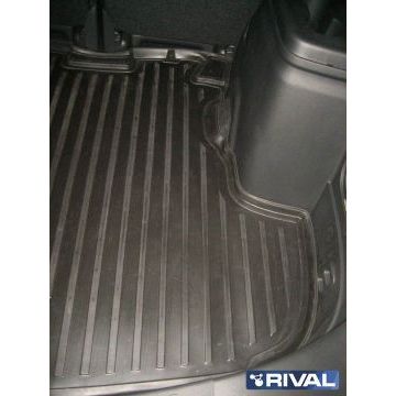 Коврик багажника Rival полиуретан на авто без органайзера для Mitsubishi Outlander 2012-