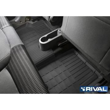 Коврики салона Rival литьевые резина 5 штук для Renault Kaptur 2016-