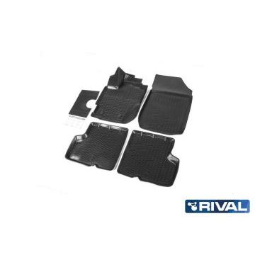 Коврики салона Rival полиуретан 5 штук для Renault Kaptur 2016-