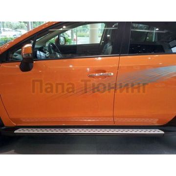 Пороги алюминиевые OEM Tuning для Subaru XV 2011-2017