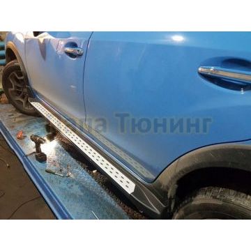 Пороги алюминиевые OEM Tuning для Subaru XV 2011-2017