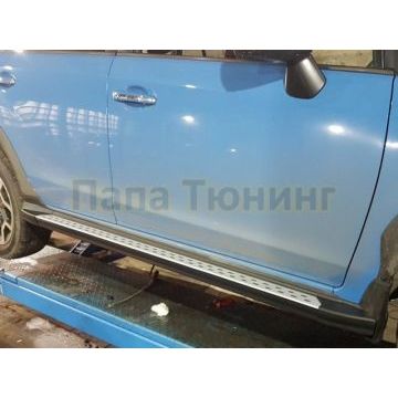 Пороги алюминиевые OEM Tuning для Subaru XV 2011-2017