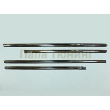 Боковые молдинги на кузов автомобиля 4 части Omsa_Line для Renault Logan 2004-2015 Боковые молдинги на кузов автомобиля 4 части Omsa_Line для Renault Logan 2004-2015