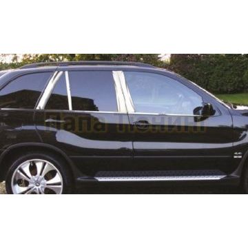 Молдинги дверных стоек 8 частей Omsa_Line для BMW X5 2006-2013 Молдинги дверных стоек 8 частей Omsa_Line для BMW X5 2006-2013
