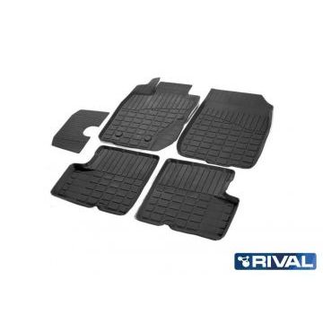 Литьевые коврики салона Rival для Renault Duster 2WD/4WD 2015-/Nissan Terrano III  2WD/4WD 2017-