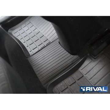 Литьевые коврики салона Rival для Kia Rio  SD; HB 2011-2017/Hyundai Solaris SD; HB 2010-2017
