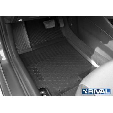 Полиуретановые коврики салона Rival для Kia Rio X-Line хэтчбек 2017-/Hyundai Solaris седан 2017-2020 2020-