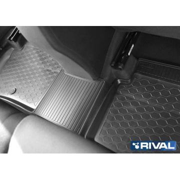 Полиуретановые коврики салона Rival для Kia Rio X-Line хэтчбек 2017-/Hyundai Solaris седан 2017-2020 2020-