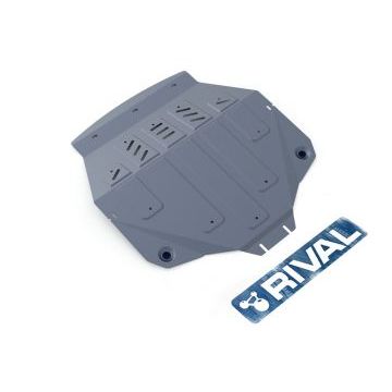 Защита картера + КПП алюминий 4 мм Rival для Honda Pilot, V - 3.0 2018-/Honda Pilot, V - 3.0 2015-2018/Acura MDX, V - 3.5 2014-2016