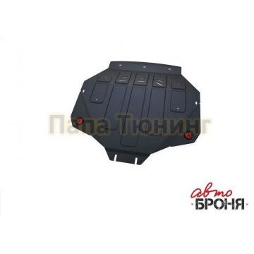 Защита картера + КПП сталь 2 мм АвтоБРОНЯ для Acura MDX, V - 3.5 2014-2016/Honda Pilot, V - 3.0 2015-