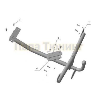 Фаркоп Avtos для Audi 80 1986-1991